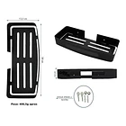 Repisa para Baño Rectangular Negra PY-T1201H ﻿Smart Grifos 5