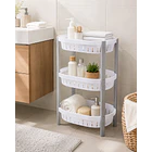 Canasta Ovalada Natural Gris Rimax 2
