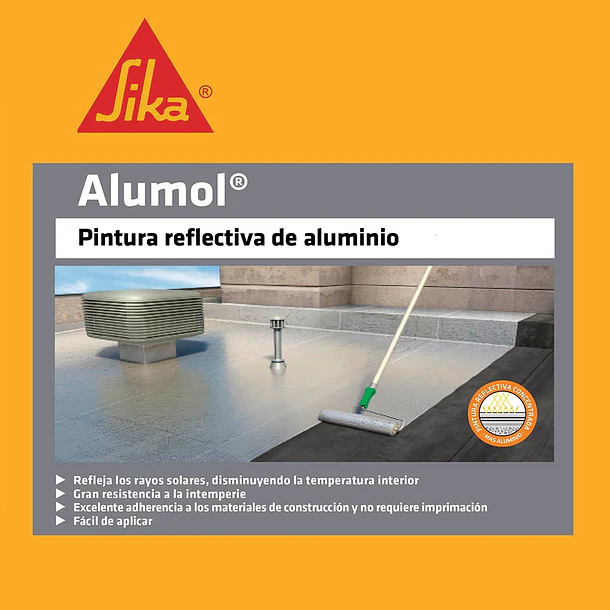Sika Alumol Pintura para Protección de Cubiertas  3kg 2