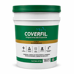 Coverfil Impermeabilizante Gris 20 Kg