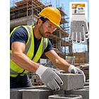 Guantes Hilaza con Puntos PVC Blancos Talla L Goya 2