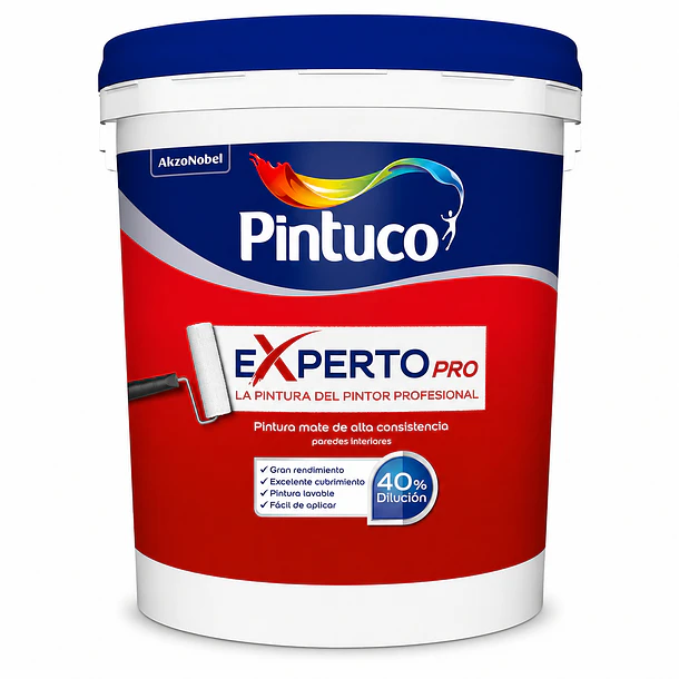 Pintura Experto Pro Mate Blanco Cuñete Pintuco 