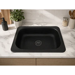 Lavaplatos Vital Basic 60X40 Submontar Negro Socoda