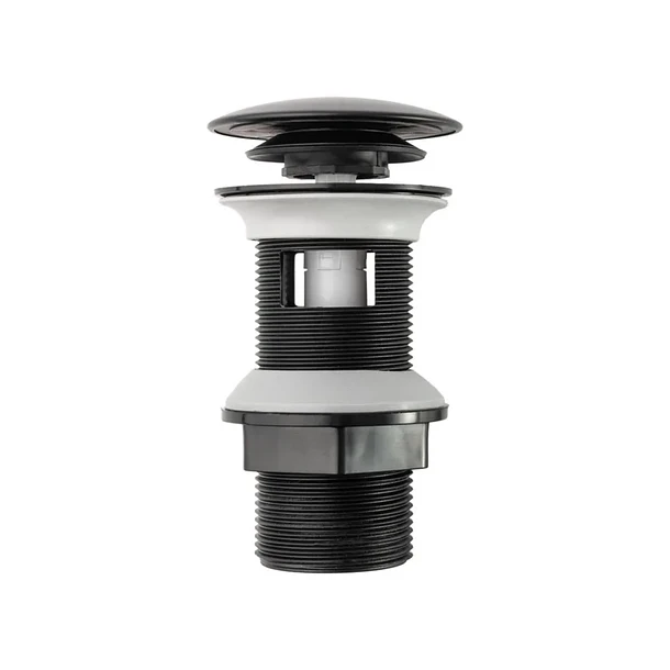 Desagüe Push Plástico Sin Rebose Negro Mate Corona 3