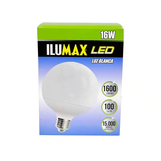 Bombillo LED Globo 16W Luz Blanca E27 Ilumax 2