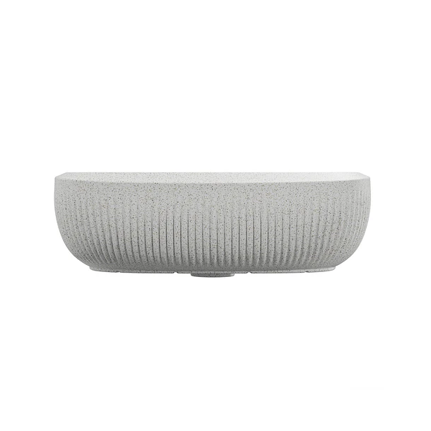 Lavamanos Cascade Vessel Blanco Estrellado Texturizado Corona 5