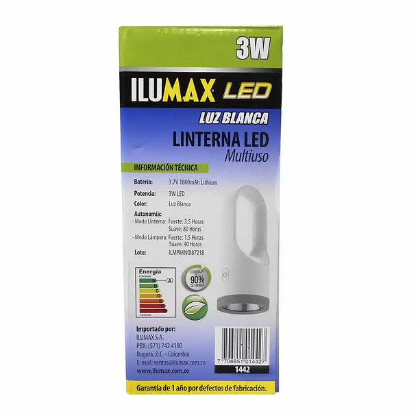 Linterna LED Recargable Ilumax 5