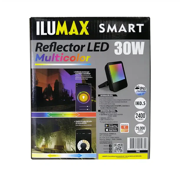 Reflector LED Smart Multicolor 30W Ilumax 5