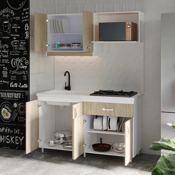 Kit Cocina Integral Ámbar de 150 x 55 cm Firplak 2