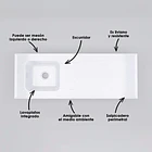 Kit Cocina Integral Ámbar de 150 x 55 cm Firplak 8