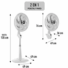 Ventilador Extremo 2 en 1 18