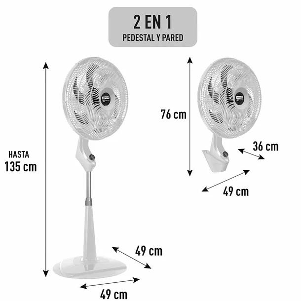 Ventilador Extremo 2 en 1 18