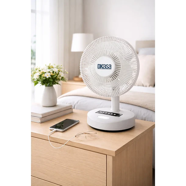 Ventilador Premium Recargable Escritorio RD-8512 12