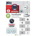 Ventilador Premium Recargable Escritorio RD-8512 12