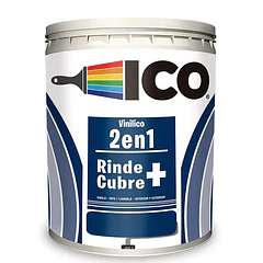 Vinílico Blanco 2en1 Balde 2.5 Galones ICO