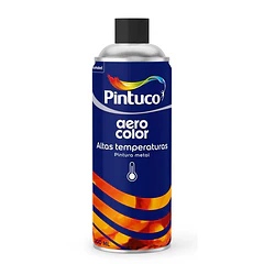 Aerocolor Altas Temperaturas Negro Brillante 300ml Pintuco