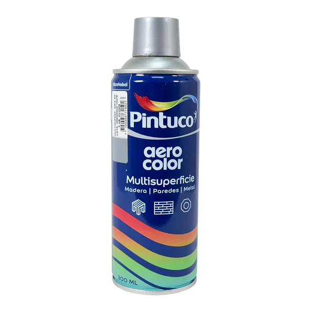 Aerocolor Gris Brillante 300ml Pintuco 