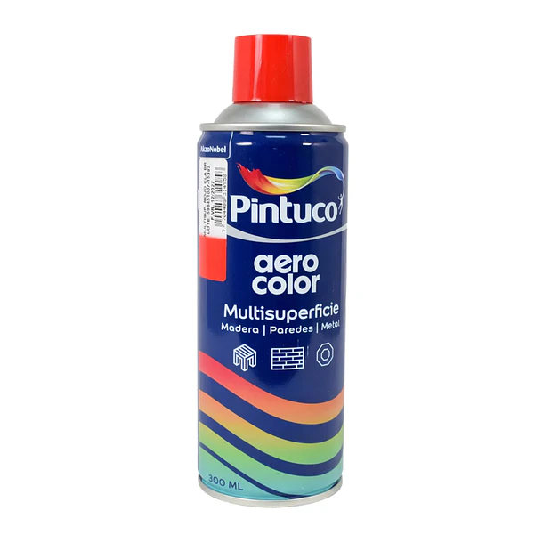 Aerocolor Rojo Claro Brillante 300ml Pintuco 1