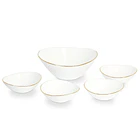 Set x5 Bowl Borde Dorado Home Elements 1