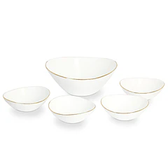 Set x5 Bowl Borde Dorado Home Elements