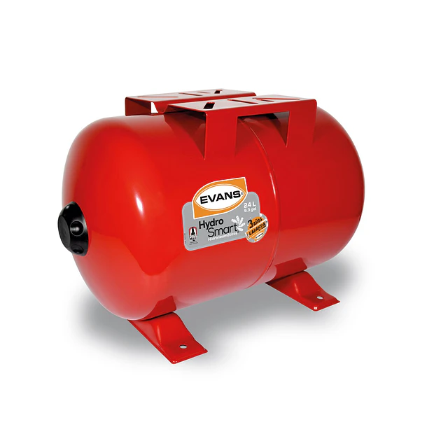 Tanque Hidroneumático Hydro-Mac Horizontal 24lTS EQTHM-024L Evans 1
