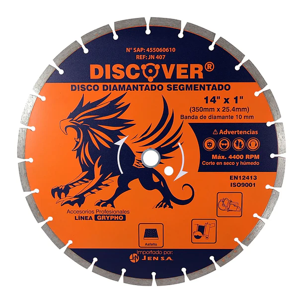 Disco Diamantado Segmentado JN407 14