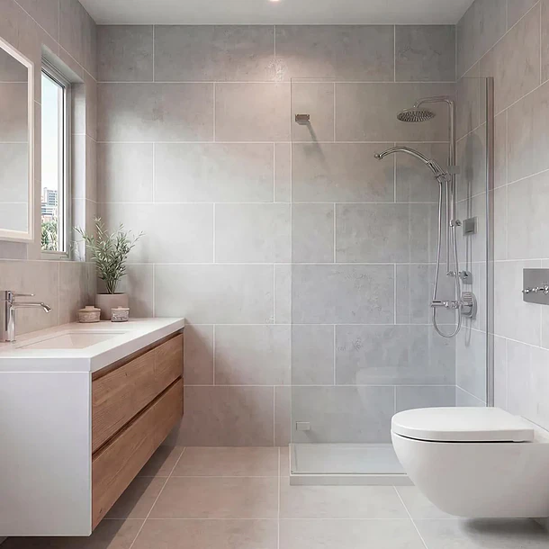 Pared Interior Strata Silver Gris Mate 30x60 Alfa 6