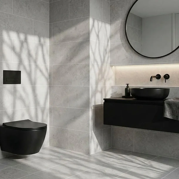 Pared Interior Strata Silver Gris Mate 30x60 Alfa 7