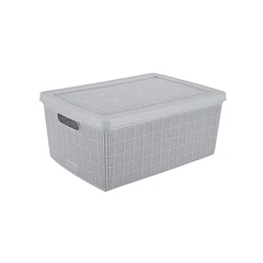 Canasta Fique 13.5 Litros Gris Hielo Rimax