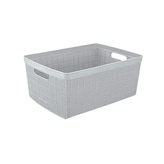 Canasta Fique 30 Litros Gris Hielo Rimax