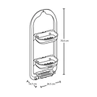 Organizador de Ducha Blanco Rimax 4