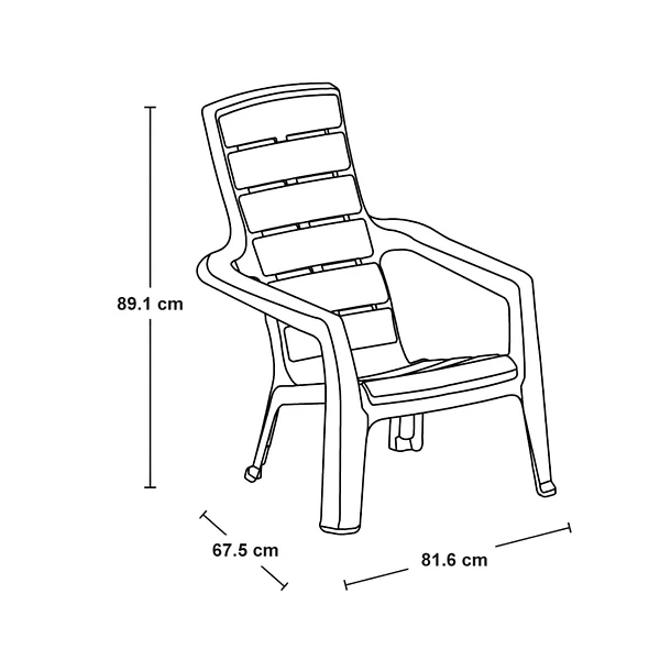Silla Playera Barú Azul Turquesa Rimax 4