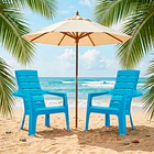 Silla Playera Barú Azul Turquesa Rimax 5
