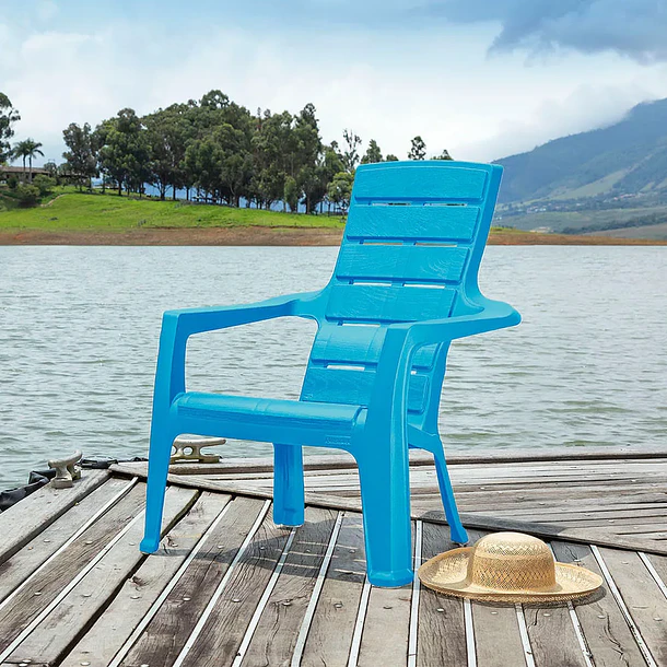 Silla Playera Barú Azul Turquesa Rimax 6