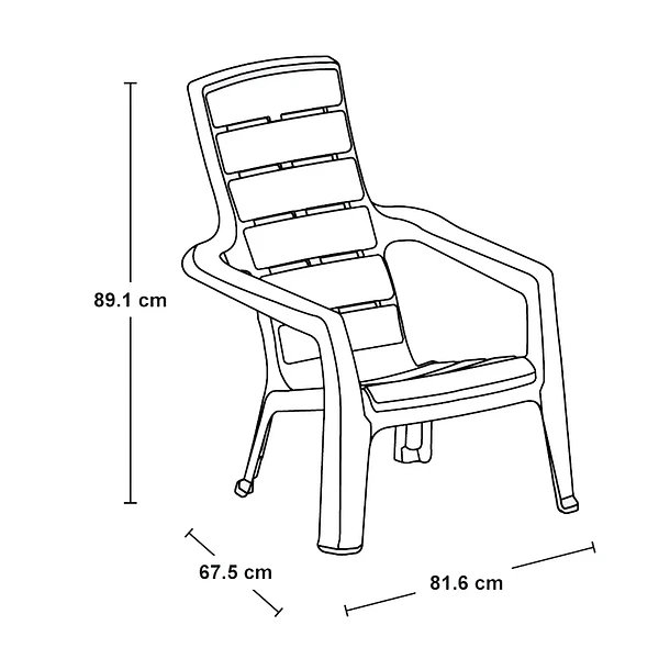 Silla Playera Barú Gris Hielo Rimax 2