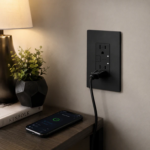 Toma Doble Smart Home TIC16 Black WiFi Mercury 3
