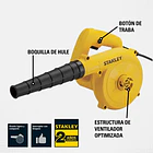 Soplador Aspirador  de 500W SPT500-B3 Stanley 2