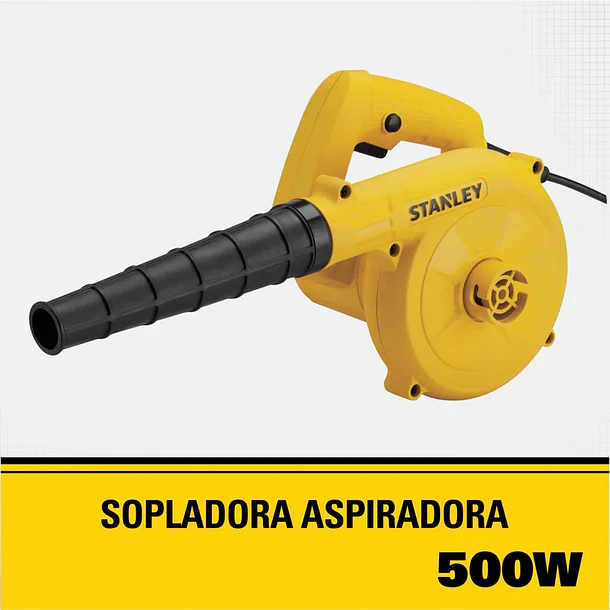 Soplador Aspirador  de 500W SPT500-B3 Stanley 4