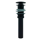Desagüe de Push para Lavamanos Negro Mate Smart Grifos 3