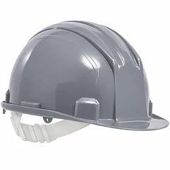 Casco de Seguridad Gris Sin Tornillo