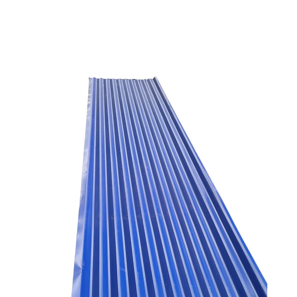 Teja de Zinc Ondulada Azul de 0,80 x 3,01 metros  0,15 mm Duratecho 1