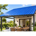 Teja de Zinc Ondulada Azul de 0,80 x 3,01 metros  0,15 mm Duratecho 3
