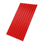 Teja de Zinc Ondulada Roja Duratecho de 0.80 x 3.01 metros y espesor de 0.15 mm 1