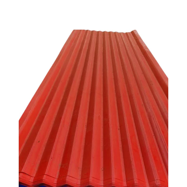 Teja de Zinc Ondulada Roja Duratecho de 0.80 x 3.01 metros y espesor de 0.15 mm 2