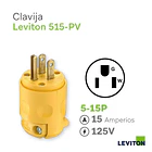 Clavija Aérea Leviton 515-PV de 15A y 125V 3