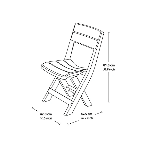 Silla Plegable Barú Mocca Rimax 4