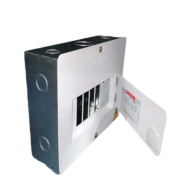 Tablero Monofásico  6 Circuitos con Puerta Tercol 3