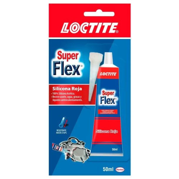 Silicona Roja Super Flex de 50 ml Loctite 2
