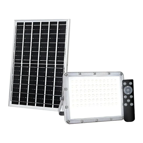 Reflector LED Solar 50W 6500K con Panel y Control Remoto ISL73 Mercury 1