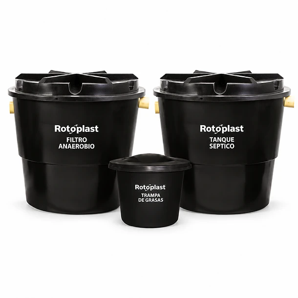 Sistema Séptico Completo de 1.000 litros Rotoplast 